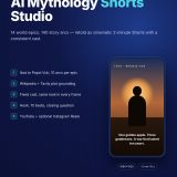 AI Mythology Shorts Studio — 14 World Epics, 140 Story Arcs for n8n